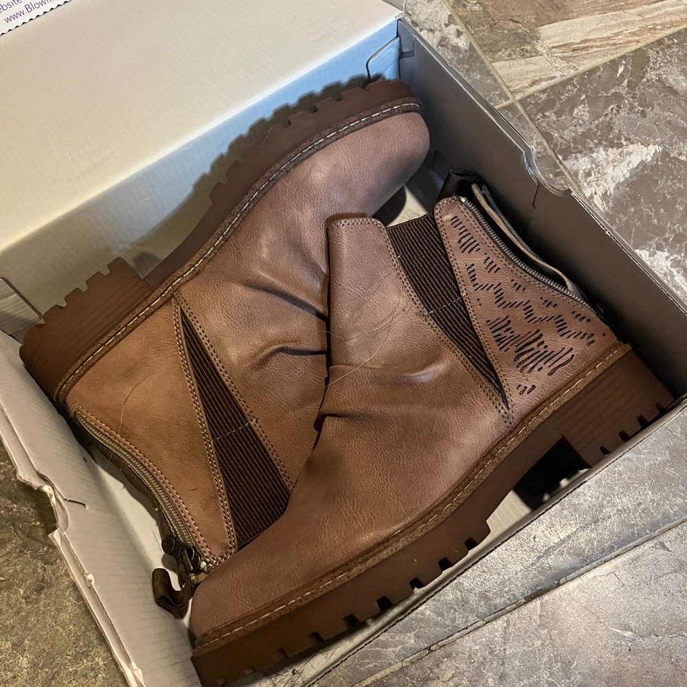 Blowfish Brown Leather Boots